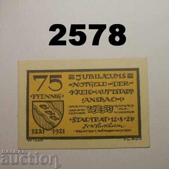 Ansbach 75 pfennig 1921