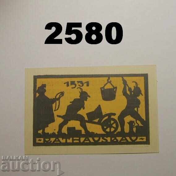 Ansbach 75 pfennig 1921 с цена 2.50 лв. | € 1.28
