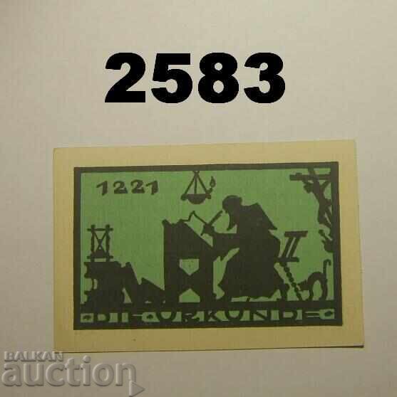 Άνσμπαχ 25 πφέννιχ 1921 με τιμή 2.50 BGN | € 1.28