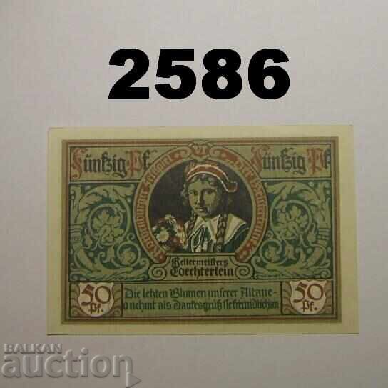 Rothenburg o. T. 50 pfennig 1921 Germany with price 2.50 BGN | € 1.28