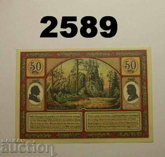 Ilmenau 50 pfennig 1921 Germany with price 2.50 BGN | € 1.28