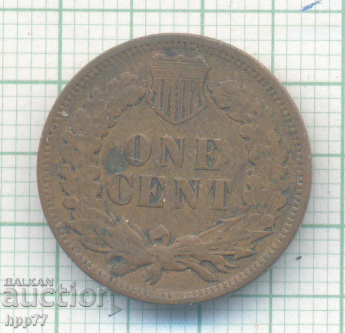 United States one cent coin 1907 with price 7.77 BGN | € 3.97 United States one cent coin 1907 with price 7.77 BGN | € 3.97