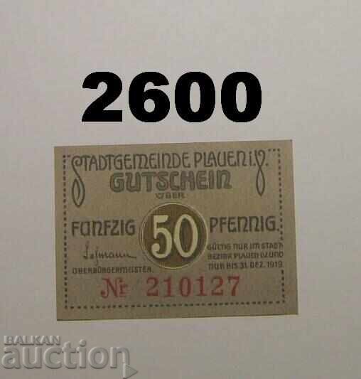 Plauen 50 pfennig Germany Plauen 50 pfennig Germany