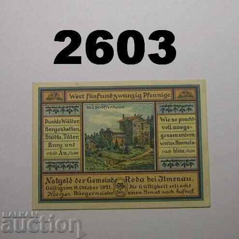 Ρόδα bei Ilmenau 25 pfennig 1921 Γερμανία