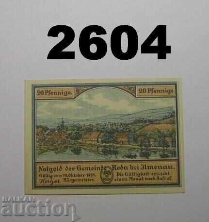 Ρόδα κοντά στο Ίλμεναου 20 πφένιχ 1921 Γερμανία με τιμή 2.00 BGN | € 1.02