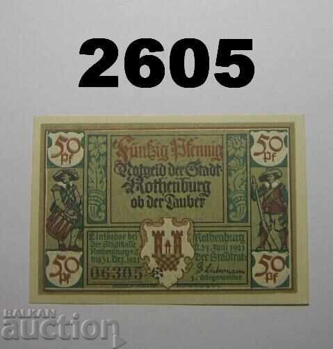 Rothenburg o. T. 50 pfennig 1921 Germania cu preț 2.50 BGN | € 1.28 Rothenburg o. T. 50 pfennig 1921 Germania cu preț 2.50 BGN | € 1.28