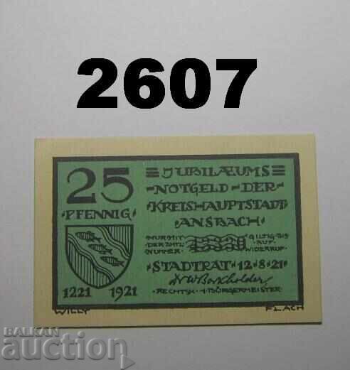 Ansbach 25 pfennig 1921