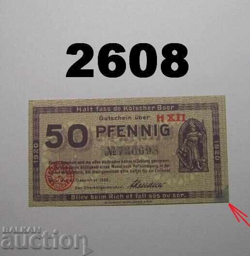 Köln 50 pfennig 1920 Germania