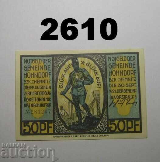 Hohndorf 50 pfennig 1921 Germany Hohndorf 50 pfennig 1921 Germany