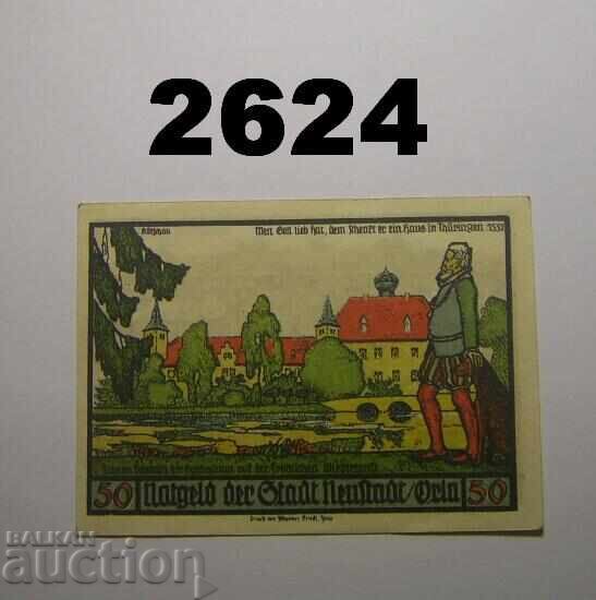 Neustadt Orla 50 pfennig 1921 Германия с цена 2.50 лв. | € 1.28