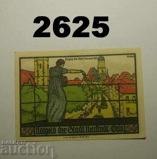 Neustadt Orla 50 pfennig 1921 Germany with price 2.50 BGN | € 1.28