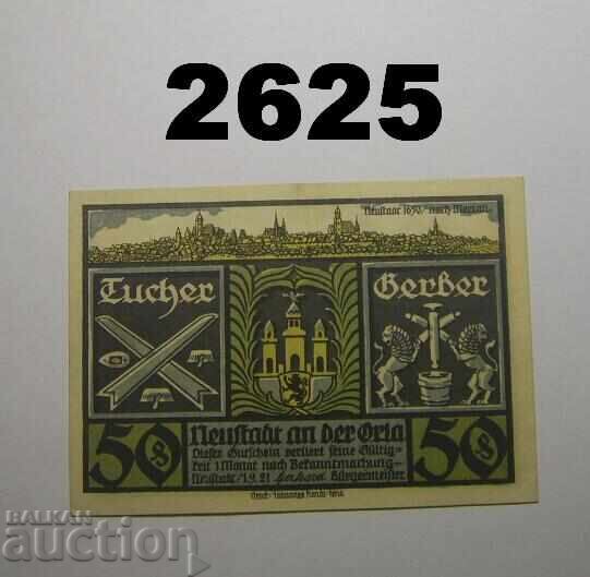 Neustadt Orla 50 pfennig 1921 Germany