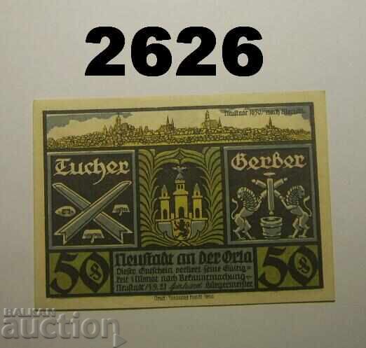 Neustadt Orla 50 pfennig 1921 Германия