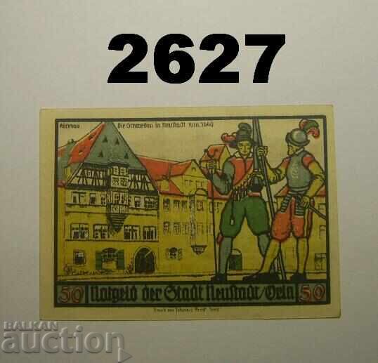 Neustadt Orla 50 pfennig 1921 Германия с цена 2.50 лв. | € 1.28