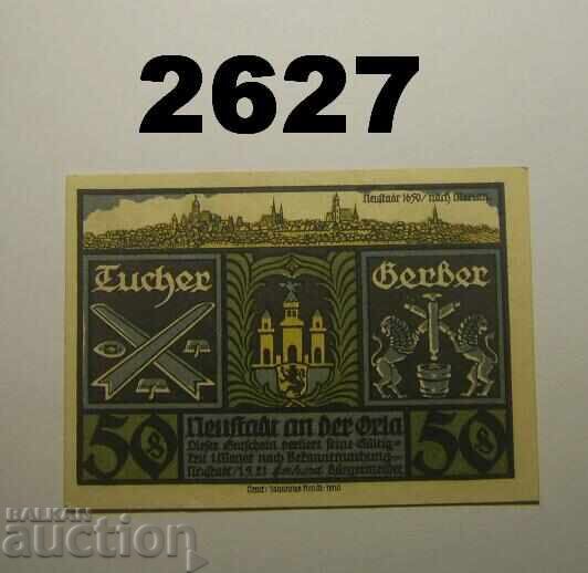 Neustadt Orla 50 pfennig 1921 Германия