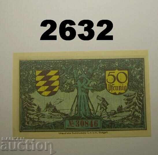 Όμπερντορφ 50 pfennig 1918 Γερμανία με τιμή 3.00 BGN | € 1.53