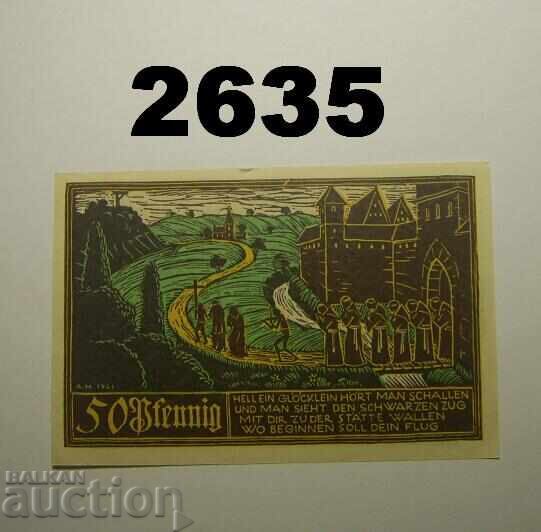 Σουηβία-Γκμούντ 50 φενίγκ 1921 Γερμανία με τιμή 3.00 BGN | € 1.53