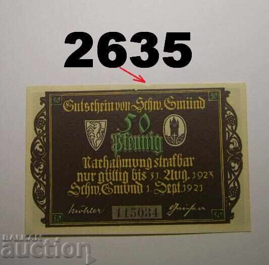 Σουηβία-Γκμούντ 50 φενίγκ 1921 Γερμανία