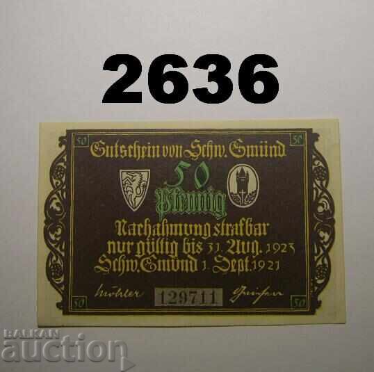 Schwäbisch-Gmünd 50 pfennig 1921 Германия Schwäbisch-Gmünd 50 pfennig 1921 Германия