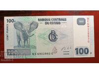 Kongo 100 franki 2013g UNC