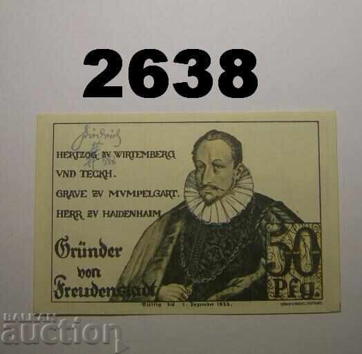 Freudenstadt 50 pfennig 1922 Germany with price 12.00 BGN | € 6.14