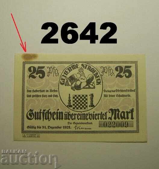 Stroebeck 25 pfennig 1921 Germany Stroebeck 25 pfennig 1921 Germany