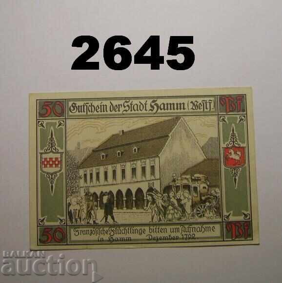 Hamm 50 pfennig 1921 Germany with price 2.00 BGN | € 1.02