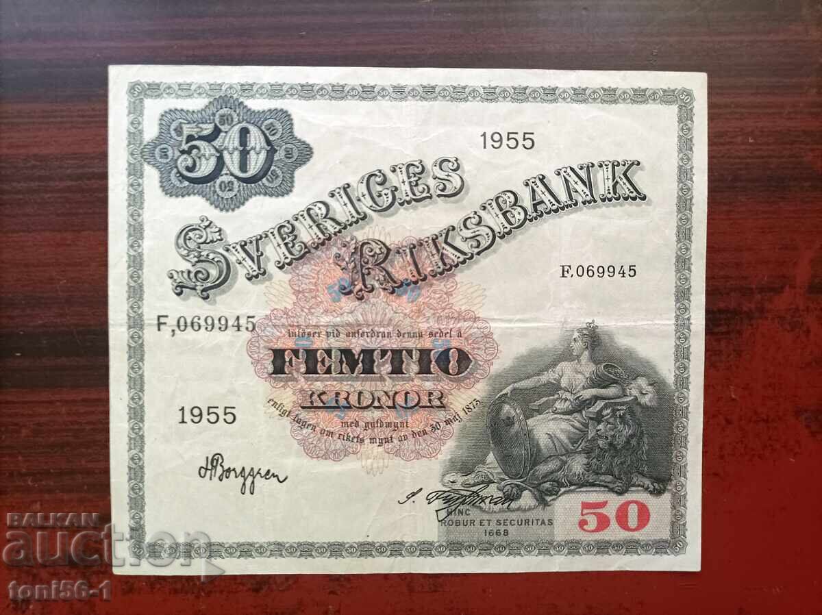 Sweden 50 Kronor 1955 Sweden 50 Kronor 1955
