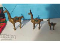 Set de figurine de lame din alamă