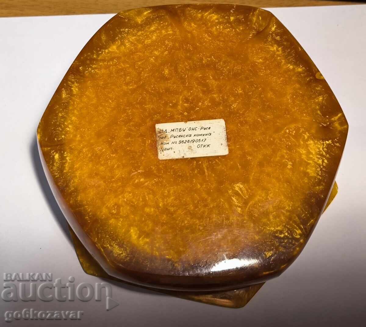 Βουλγαρική κοσμηματοθήκη τεχνητό κεχριμπαρένιο Catalin NRB - 5