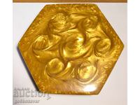 Cutie de bijuterii din chihlimbar artificial Catalin NRB