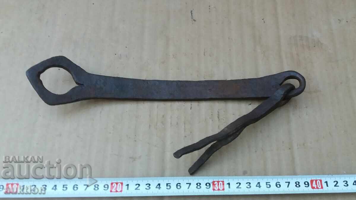 Forged Revival Door Knocker, Latch, Handle - 5