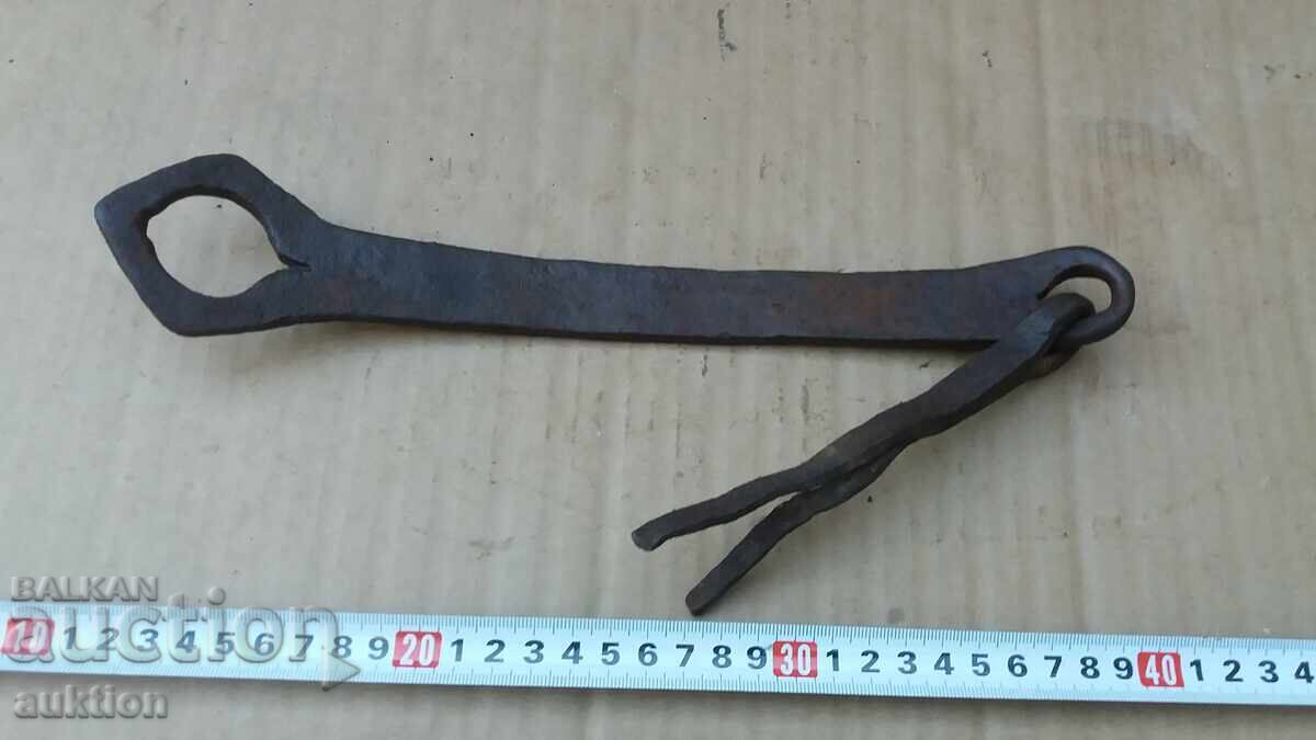 Forged Revival Door Knocker, Latch, Handle - 6