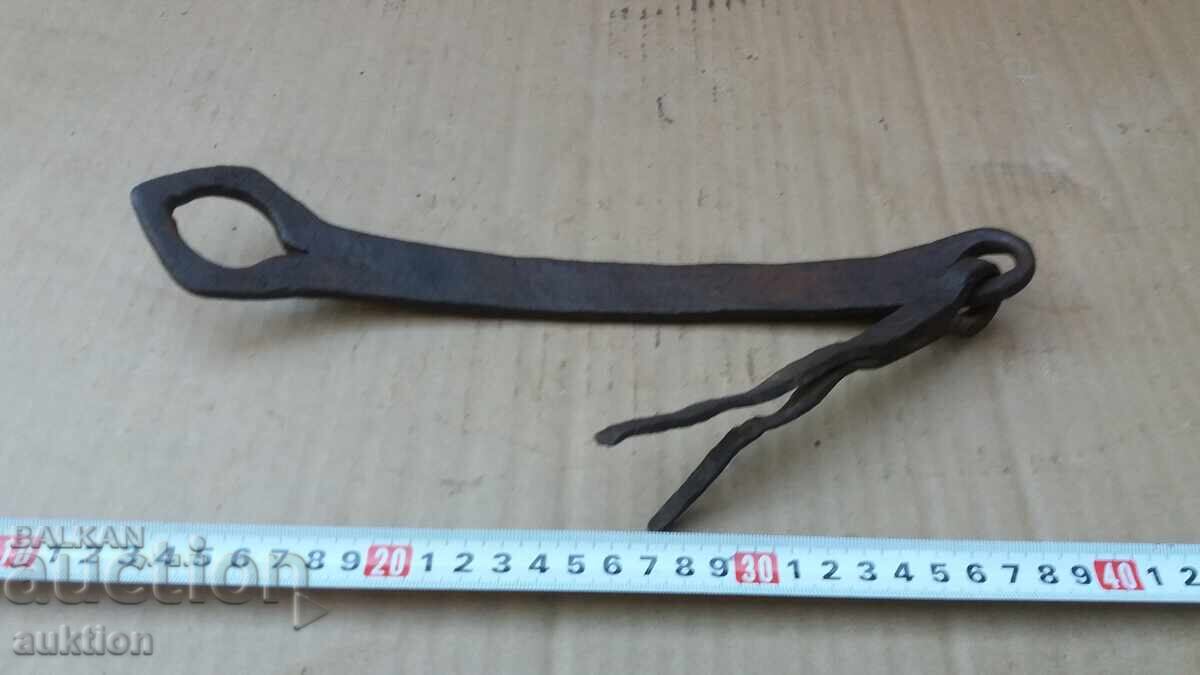 Forged Revival Door Knocker, Latch, Handle - 7