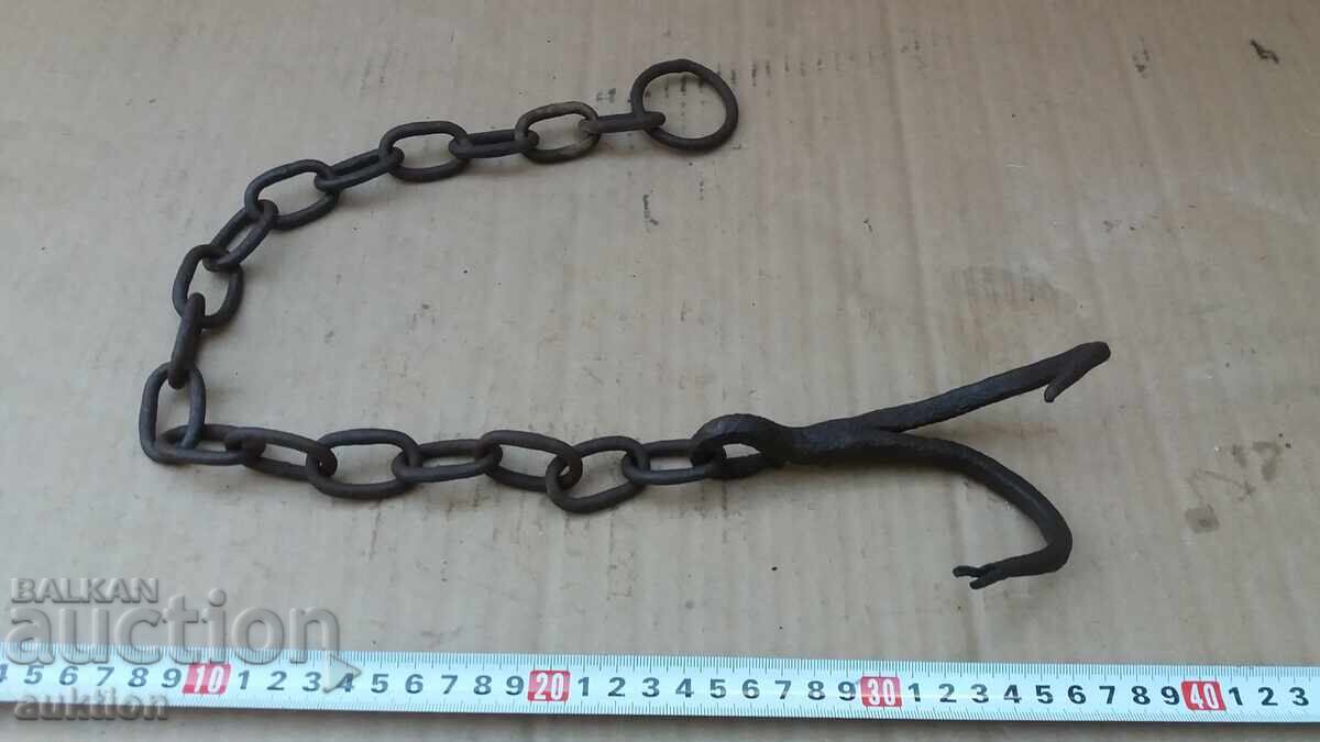 СТАРА КОВАНА КУКА, ЧЕНГЕЛ ЗА ВАДЕНЕ НА БАКЪРИ ОТ КЛАДЕНЕЦ СТАРА КОВАНА КУКА, ЧЕНГЕЛ ЗА ВАДЕНЕ НА БАКЪРИ ОТ КЛАДЕНЕЦ