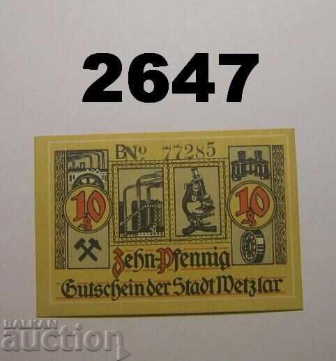 Wetzlar 10 pfennig 1920 Germany