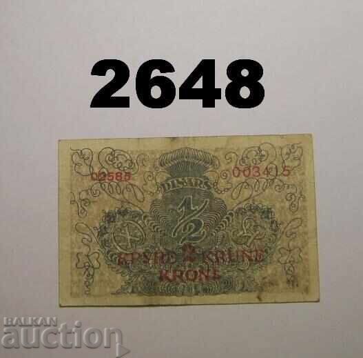 Югославия 2 крони в/у 1/2 динар 1919