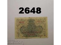 Yugoslavia 2 Kronen (in/of) 1/2 Dinar 1919