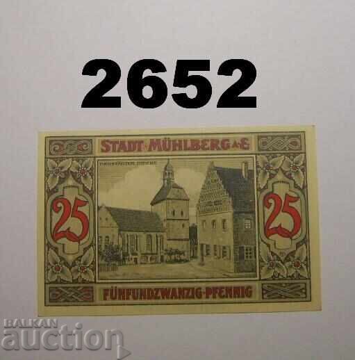 Muhlberg 25 pfennig 1921 Германия с цена 3.50 лв. | € 1.79