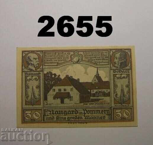 Naugard 50 pfennig 1922 Germany with price 2.50 BGN | € 1.28