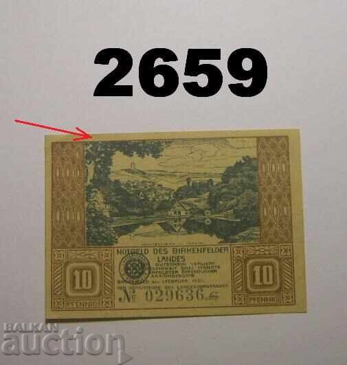 Birkenfeld 10 pfennig 1921 Germany Birkenfeld 10 pfennig 1921 Germany