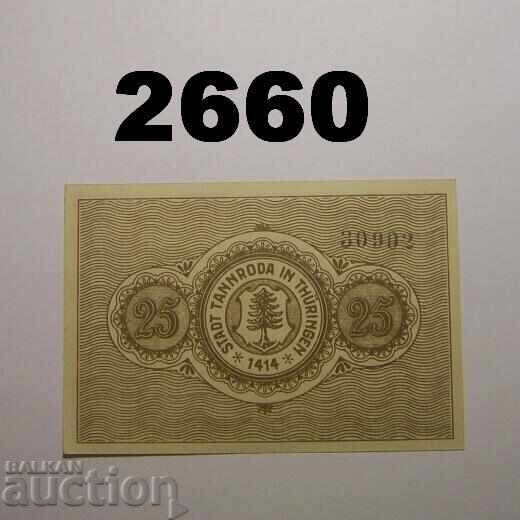 Ταννρόντα 25 φεννίγκ 1921 Γερμανία με τιμή 2.50 BGN | € 1.28