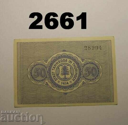 Tannroda 50 pfennig 1921 Germania cu preț 2.00 BGN | € 1.02 Tannroda 50 pfennig 1921 Germania cu preț 2.00 BGN | € 1.02