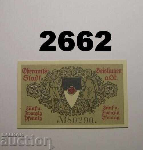 Geislingen 25 pfennig 1918 Germany