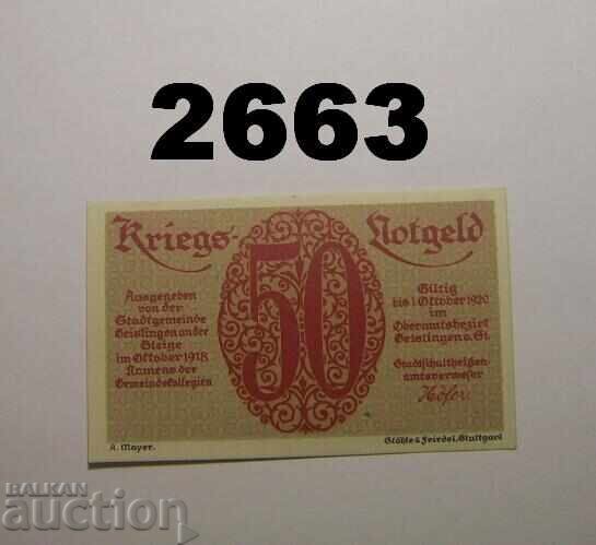Geislingen 25 pfennig 1918 Germany with price 3.50 BGN | € 1.79