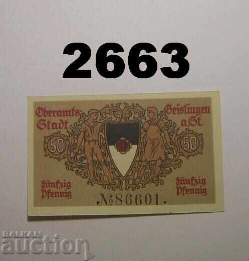 Geislingen 25 pfennig 1918 Germany