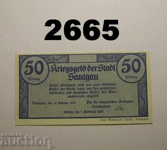 Saulgau 50 pfennig 1918 Germany
