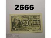 Σίγκμαρινγκεν 50 φενίχ 1920 Γερμανία