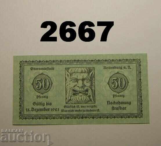 Ρότενμπουργκ 50 φένιγκ 1918 Γερμανία με τιμή 5.00 BGN | € 2.56