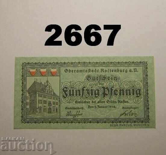 Ρότενμπουργκ 50 φένιγκ 1918 Γερμανία